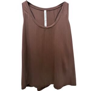 Lululemon Womens Tank Top Size 20 Brown Athletic Sleeveless Workout Top